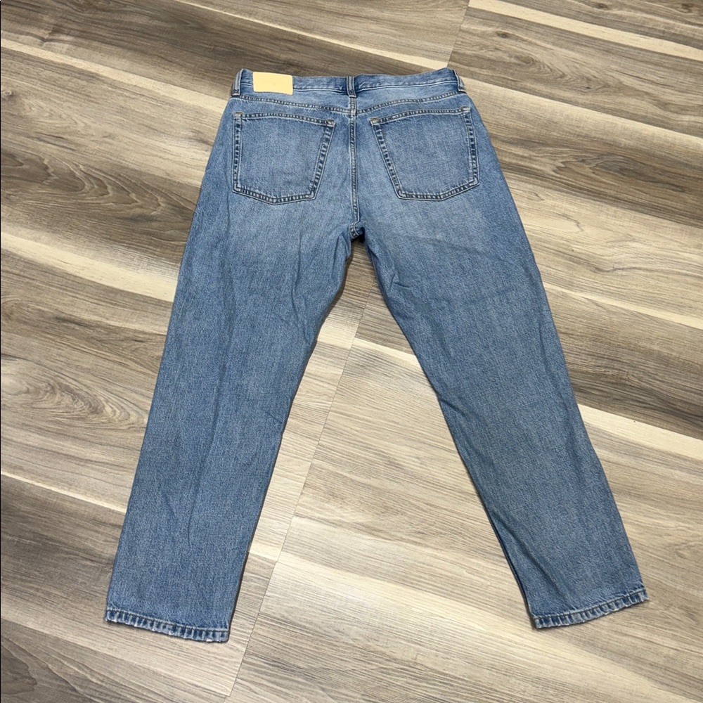Everlane Blue High-Rise Straight-Leg Jeans - Picture 8 of 10